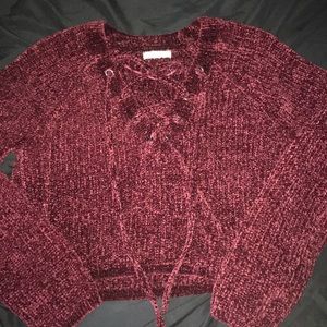 Pacsun/ L.A hearts chenille knit sweater